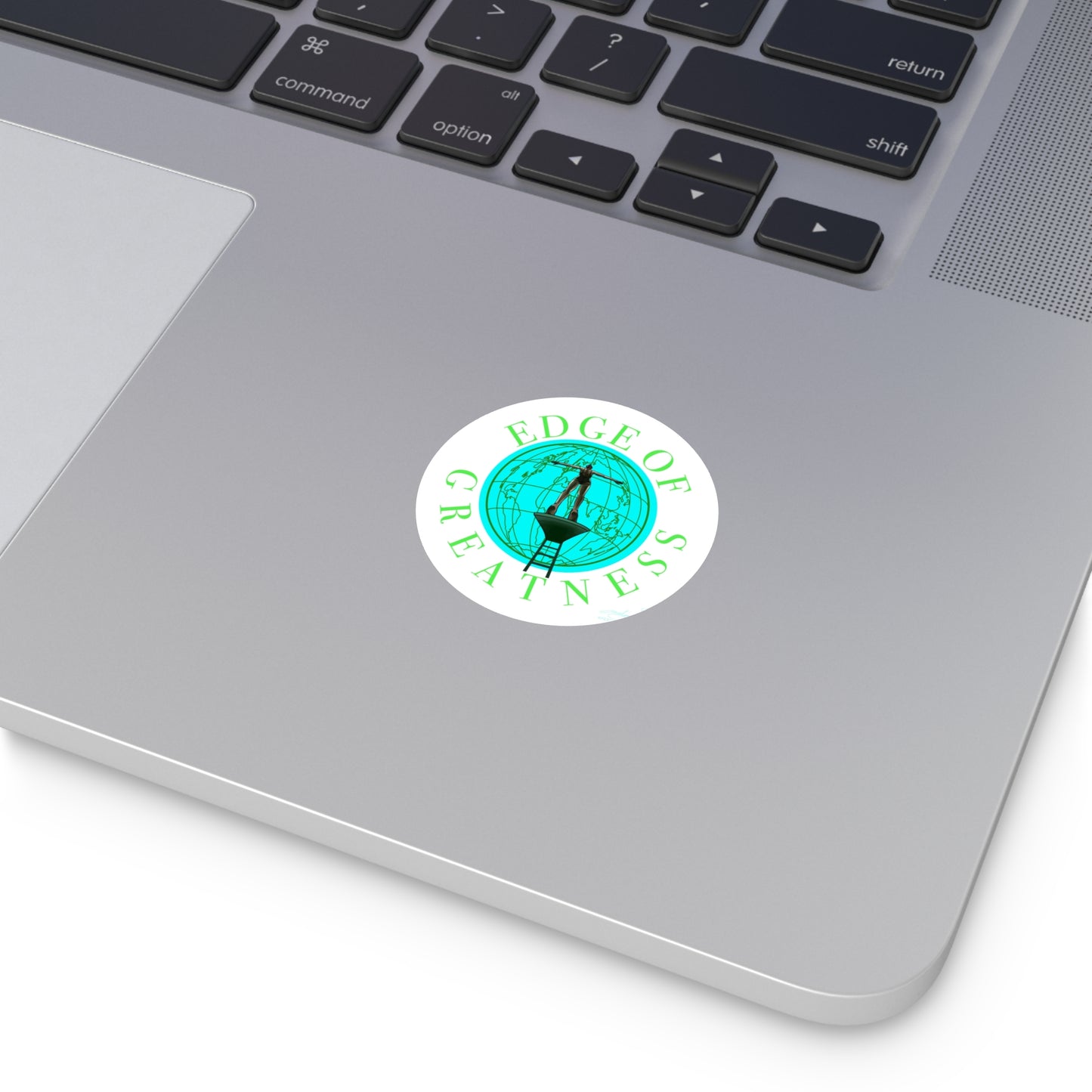 Round Vinyl Stickers "Edge of Greatness"