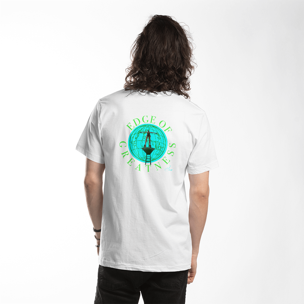Tee back print "edge of Greatness"