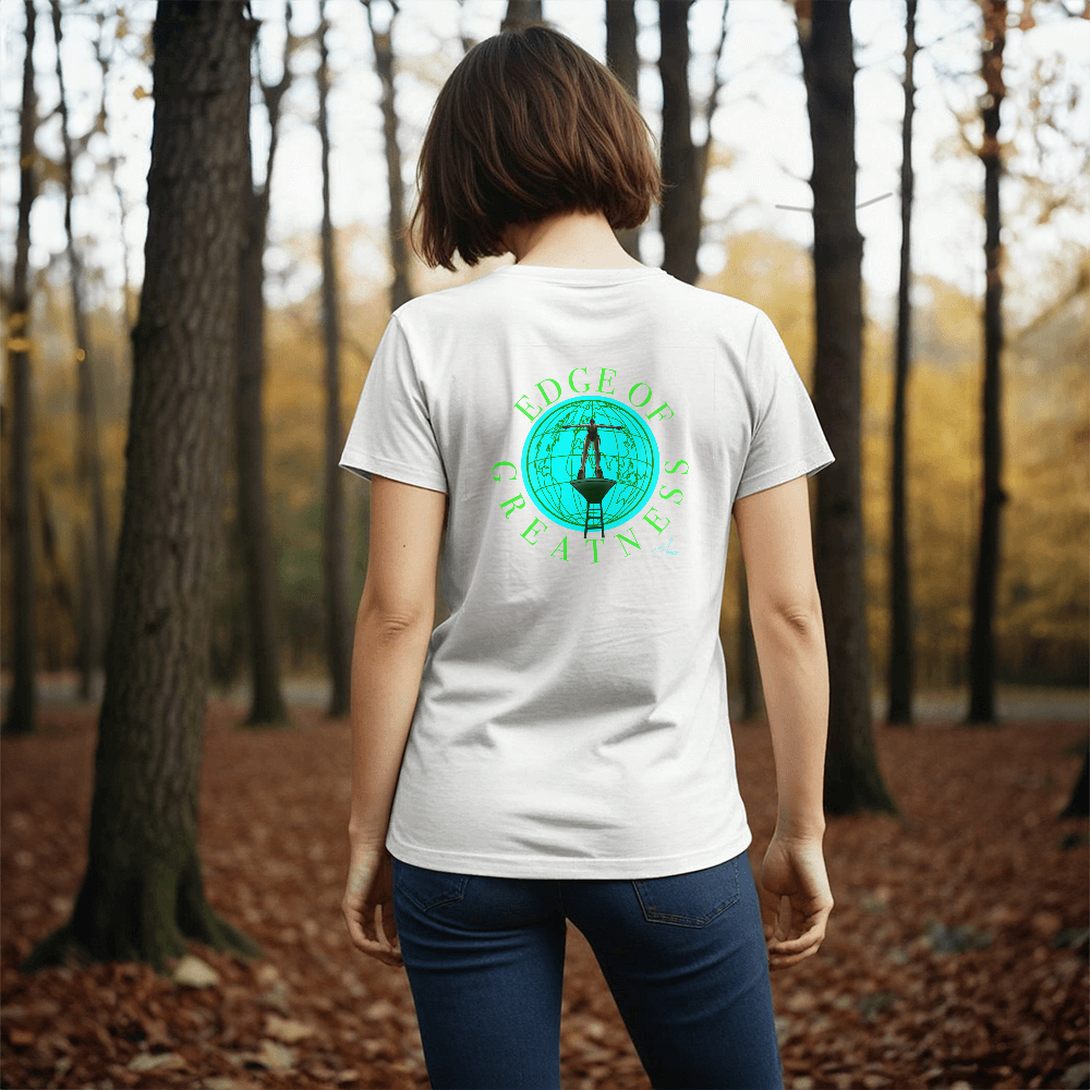 Tee back print "edge of Greatness"