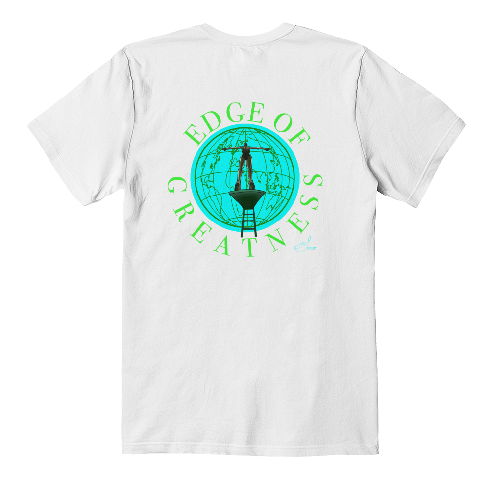Tee back print "edge of Greatness"