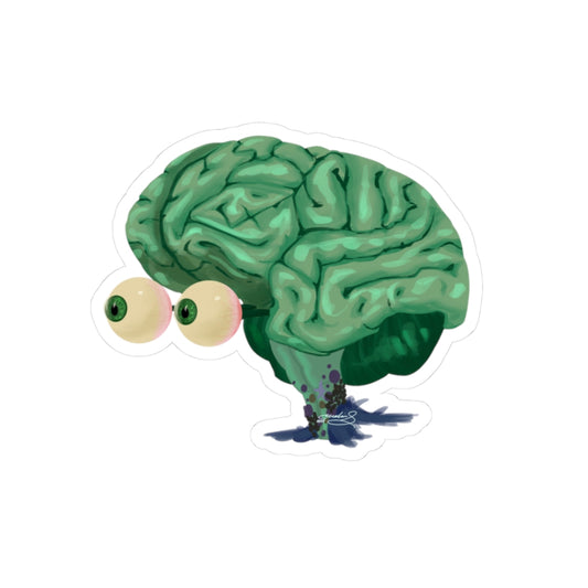 Kiss Cut Stickers "I See You Brain"
